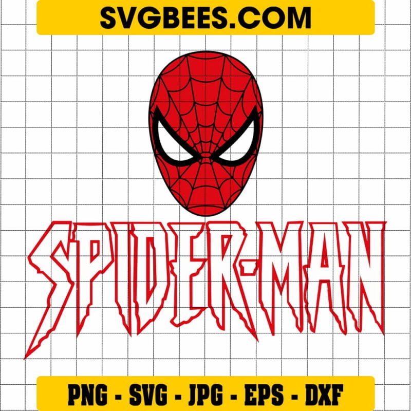 Spider Man Head SVG