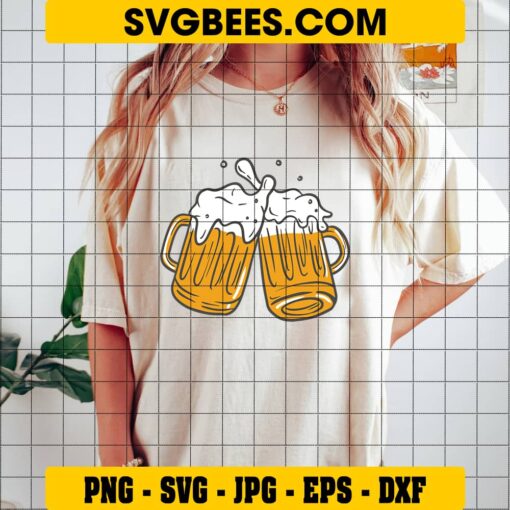 Beer Mug SVG on Shirt