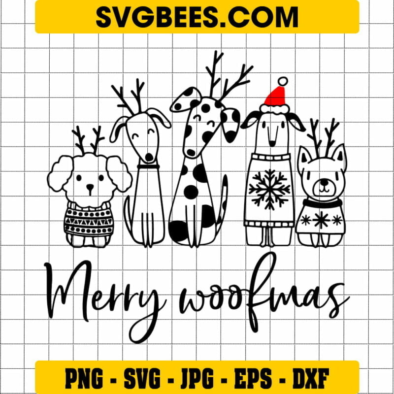 Christmas Dog SVG