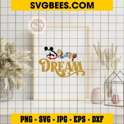 Disney Dream Logo SVG on Frame
