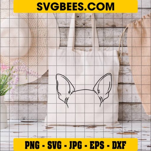 Dog Ear SVG on Bag