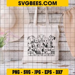 Dog SVG on Bag