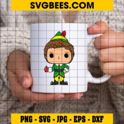 Elf SVG on Cup