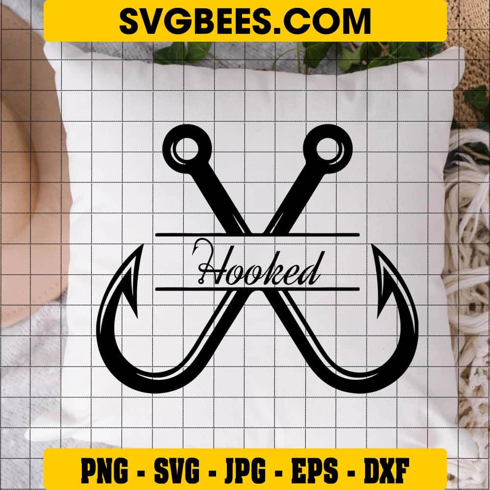 Fishing Hook SVG Cut Files - SVGBees