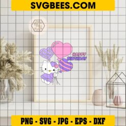 Hello Kitty Birthday SVG PNG EPS Files - SVGBees