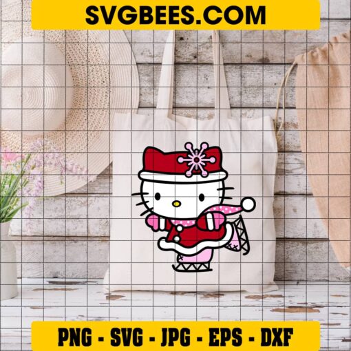Hello Kitty Christmas SVG on Bag