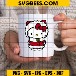 Hello Kitty Christmas SVG on Cup
