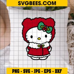 Hello Kitty Christmas SVG on Pillow