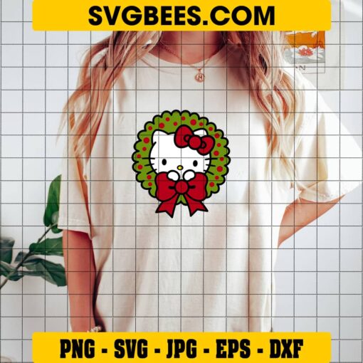 Hello Kitty Christmas SVG on Shirt