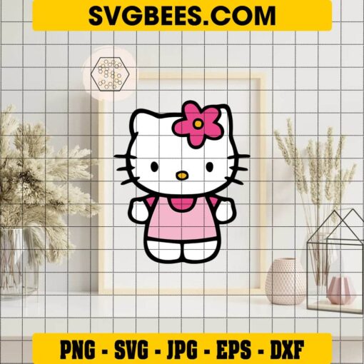 Hello Kitty SVG on Frame