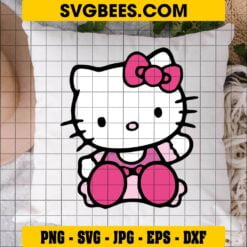 Hello Kitty SVG on Pillow