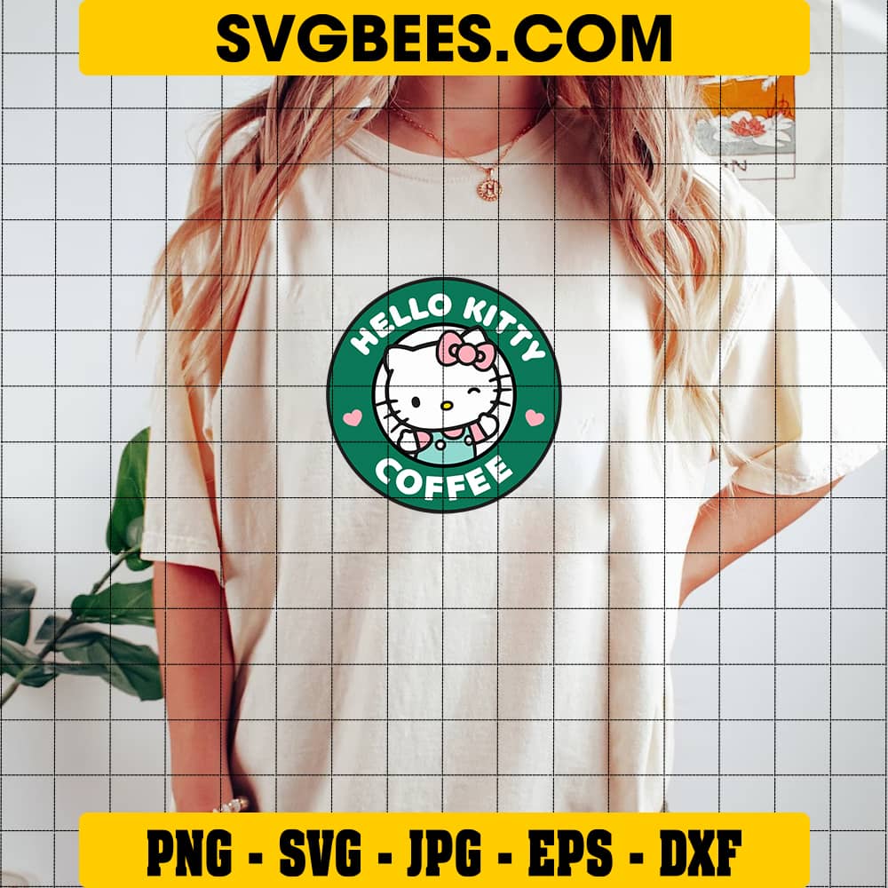 Hello Kitty Starbucks SVG, Hello Kitty Starbucks Logo SVG, Starbuck Cup SVG