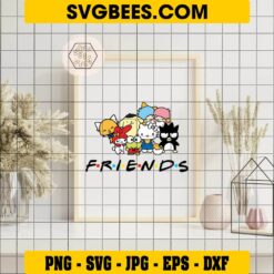 Hello Kitty and Friends SVG on Frame