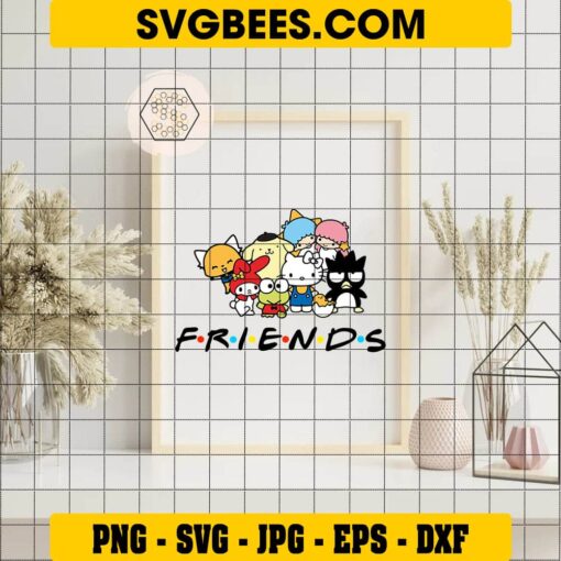 Hello Kitty and Friends SVG on Frame