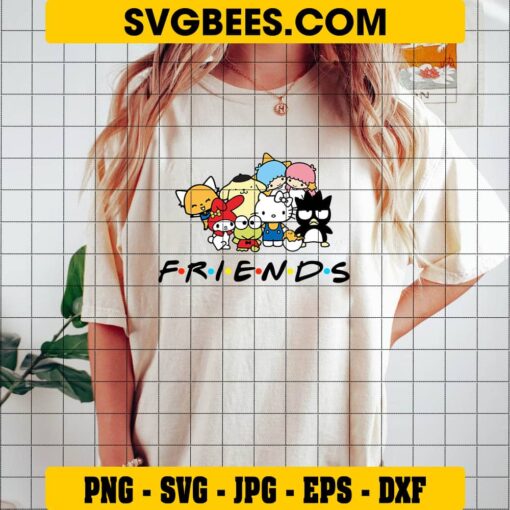 Hello Kitty and Friends SVG on Shirt