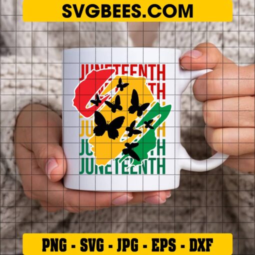 Juneteenth SVG on Cup