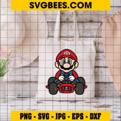 Mario Kart SVG on Bag