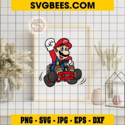Mario Kart SVG on Frame