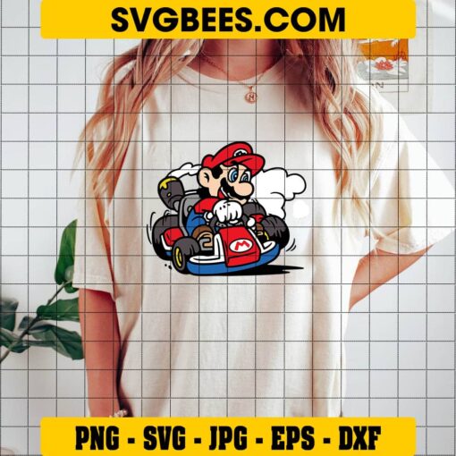 Mario Kart SVG on Shirt