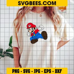 Mario SVG on Shirt