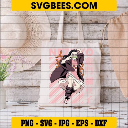 Nezuko Svg Demon Slayer Svg Anime Svg Svgbees 6186