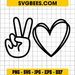 Peace Love SVG