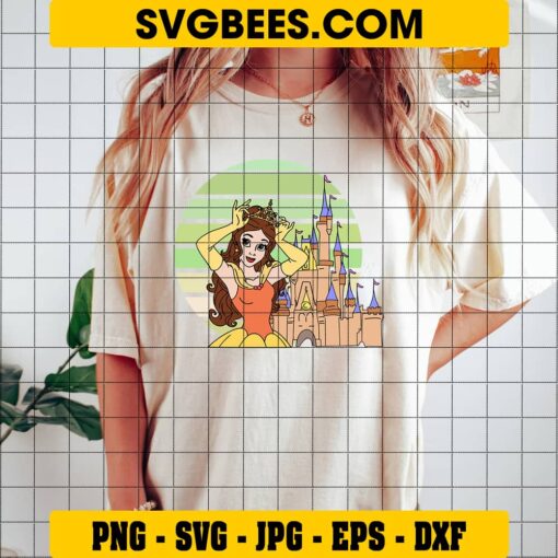 Princess Belle SVG on Shirt