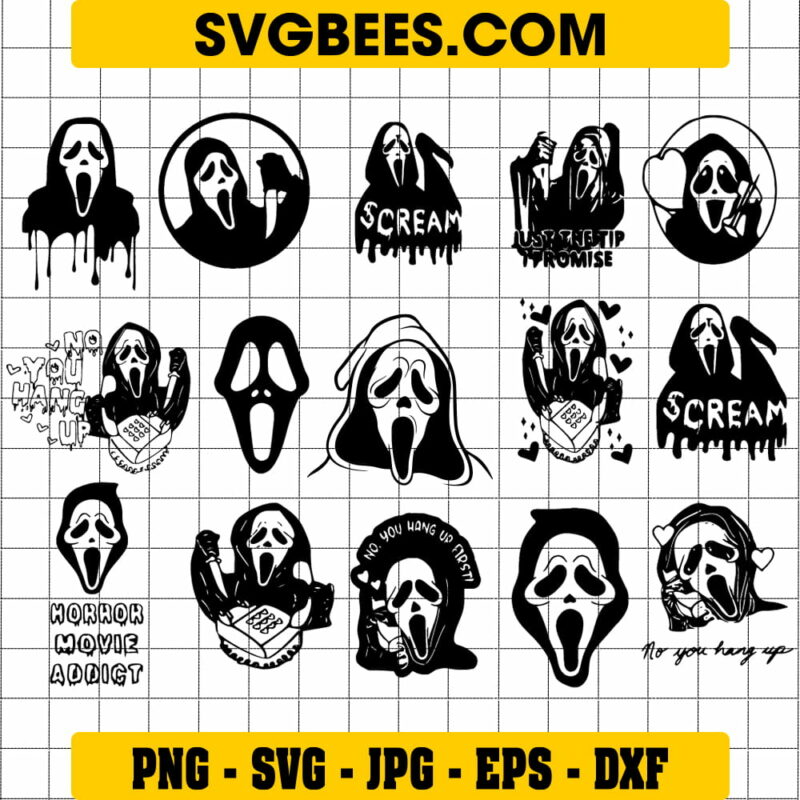 Scream Ghost Face SVG