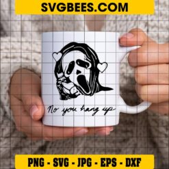 Scream Ghost Face SVG on Cup