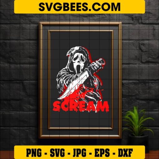 Scream SVG on Frame