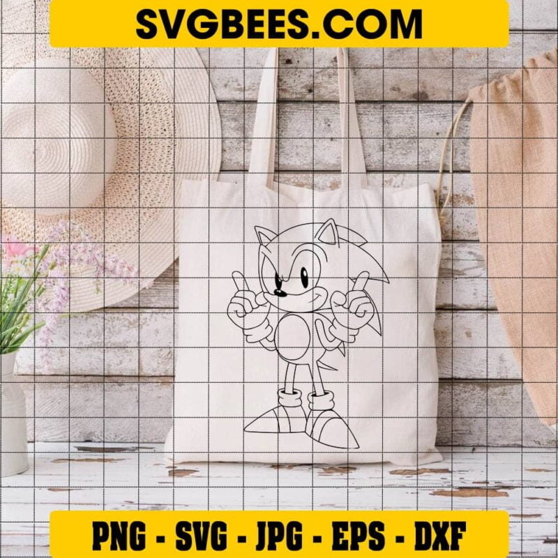 Sonic Hedgehog SVG, Sonic Face, SVG Files - SVGbees