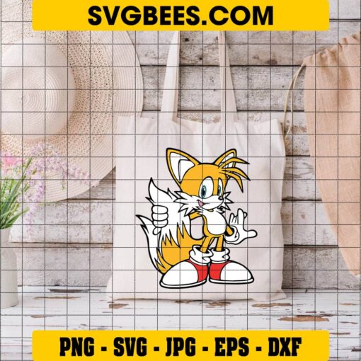 Sonic The Hedgehog SVG on Bag