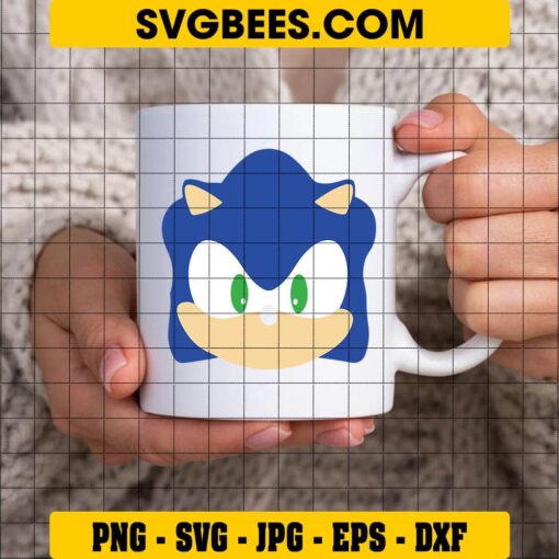 Sonic The Hedgehog SVG on Cup