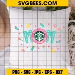 Starbucks Cup SVG on Pillow