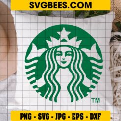 Starbucks Logo SVG on Pillow