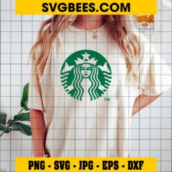 Starbucks Logo SVG on Shirt