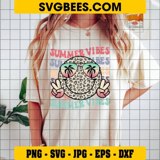 Summer Vibes SVG on Shirt