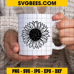 Sunflower SVG on Cup