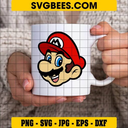 Super Mario SVG on Cup