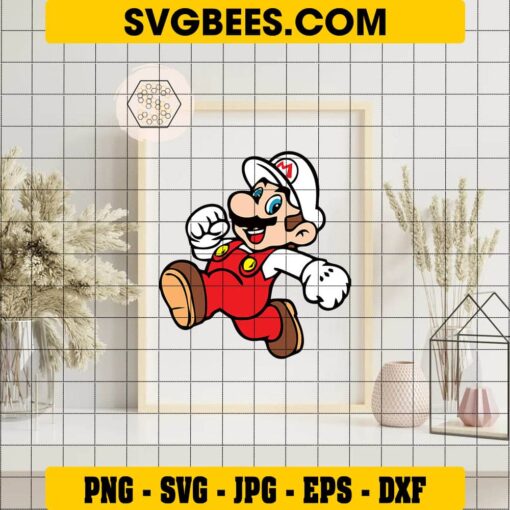 Super Mario SVG on Frame