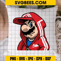 Super Mario SVG on Pillow