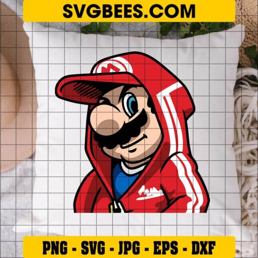 Super Mario SVG on Pillow