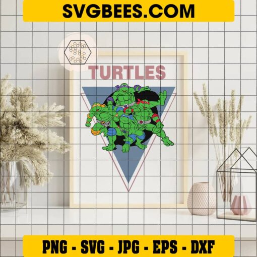 Teenage Mutant Ninja Turtles SVG on Frame