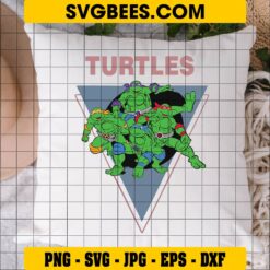 Teenage Mutant Ninja Turtles SVG on Pillow