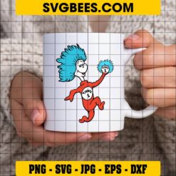 Thing 1 SVG on Cup