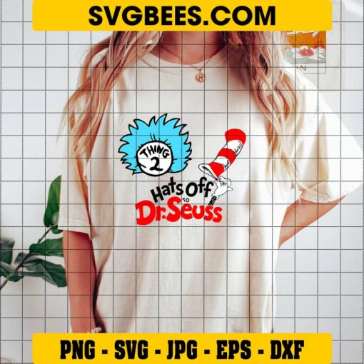 Thing 2 SVG on Shirt