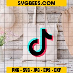 Tiktok Logo SVG on Bag