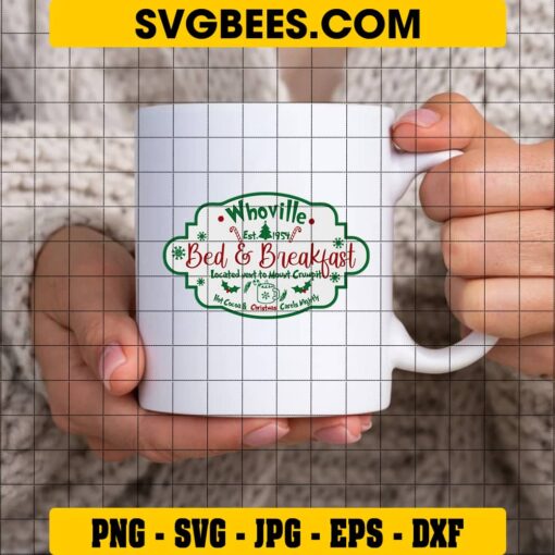 Whoville Bed and Breakfast SVG on Cup