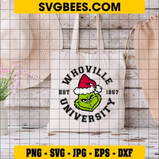 Whoville University SVG on Bag