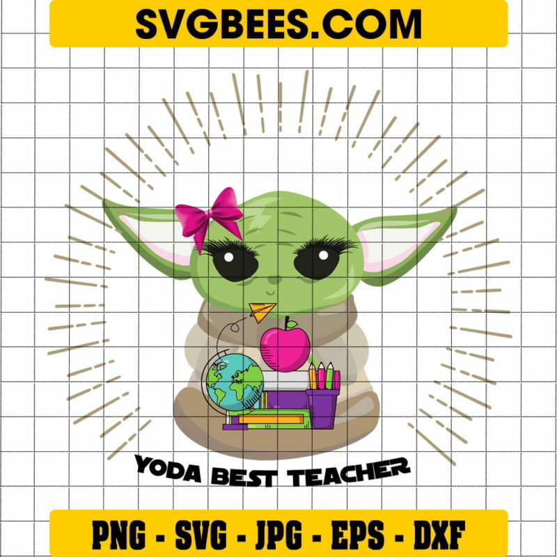 Yoda Best Teacher SVG